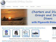 Tablet Screenshot of plymouthdivingcentre.co.uk